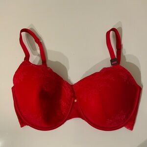 La SENZA Vibrant Red Lace Bra